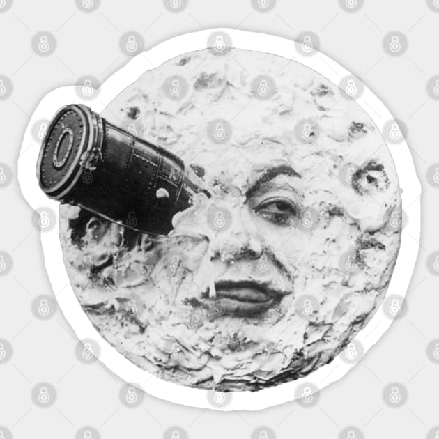 A Trip to the Moon Sticker by MovieFunTime